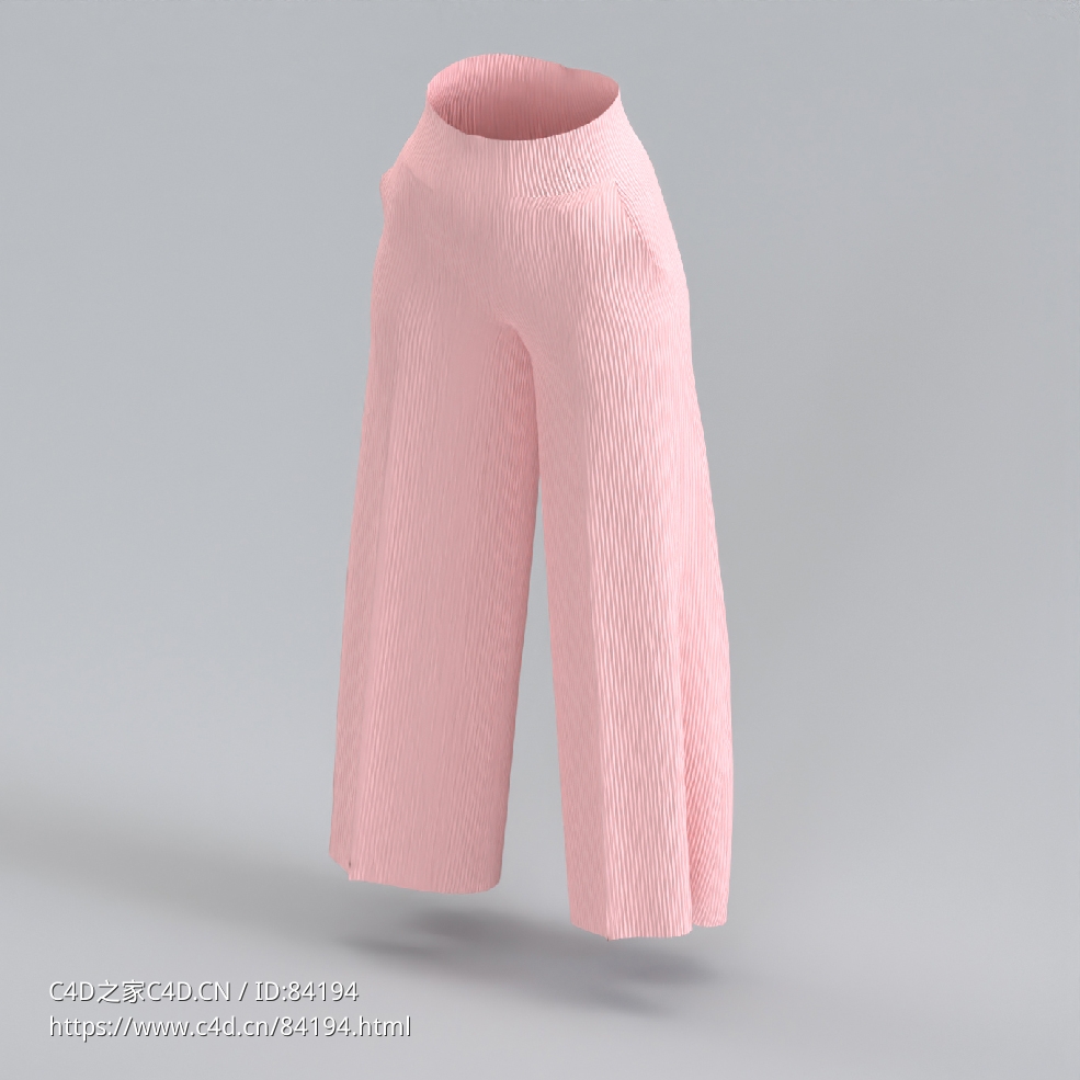 服饰模型：阔腿裤 - C4D之家 - 42.jpg