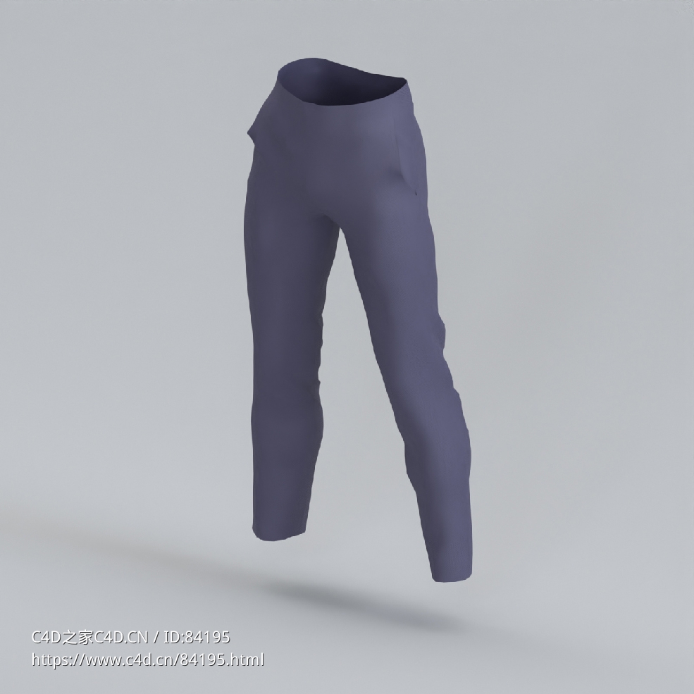 服饰模型：紧身版型裤子 - C4D之家 - 43.jpg