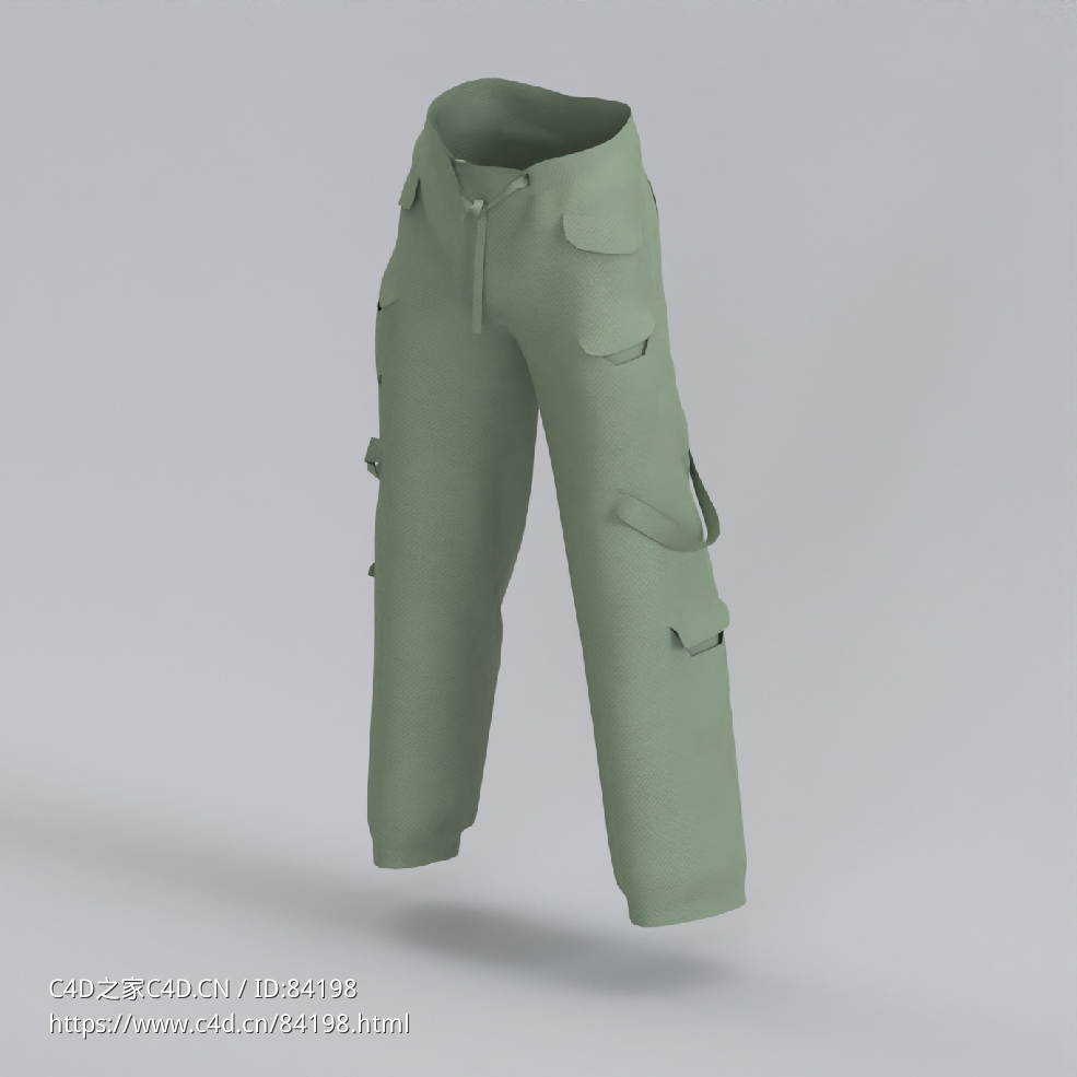 服饰模型：时尚女裤 - C4D之家 - 46.jpg