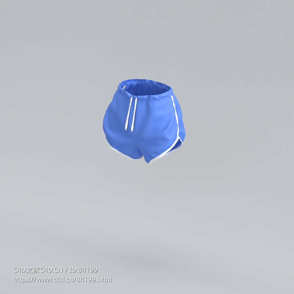 服饰模型：跑步短裤 - C4D之家 - 47.jpg