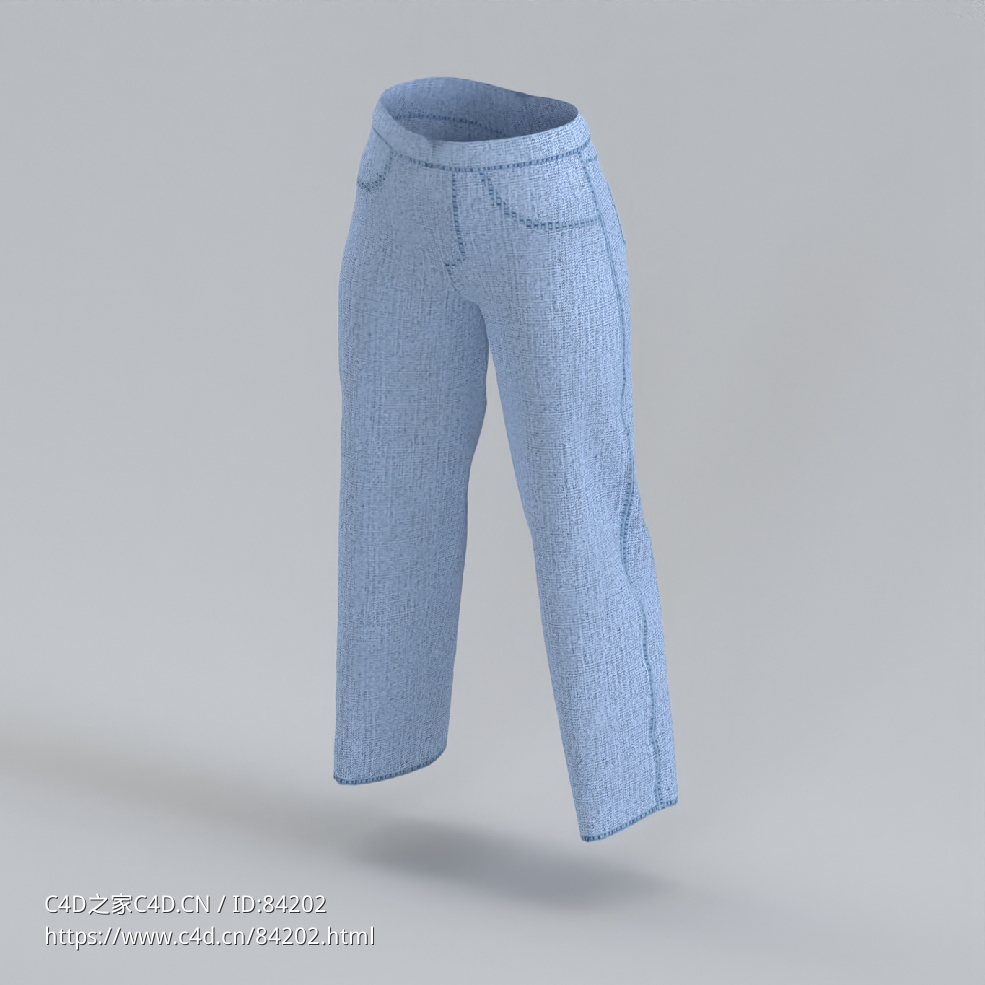 服饰模型：牛仔裤 - C4D之家 - 50.jpg