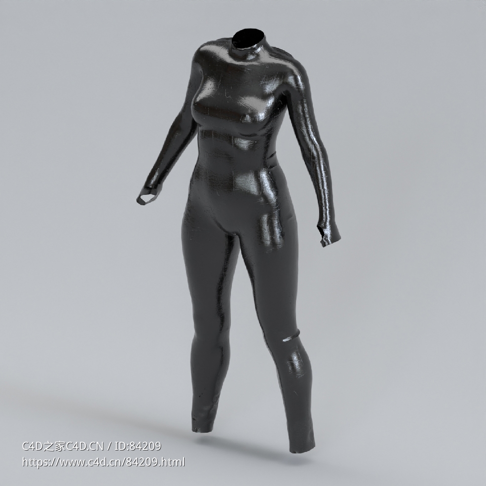 服饰模型：女式紧身连衣裤 - C4D之家 - 57.jpg
