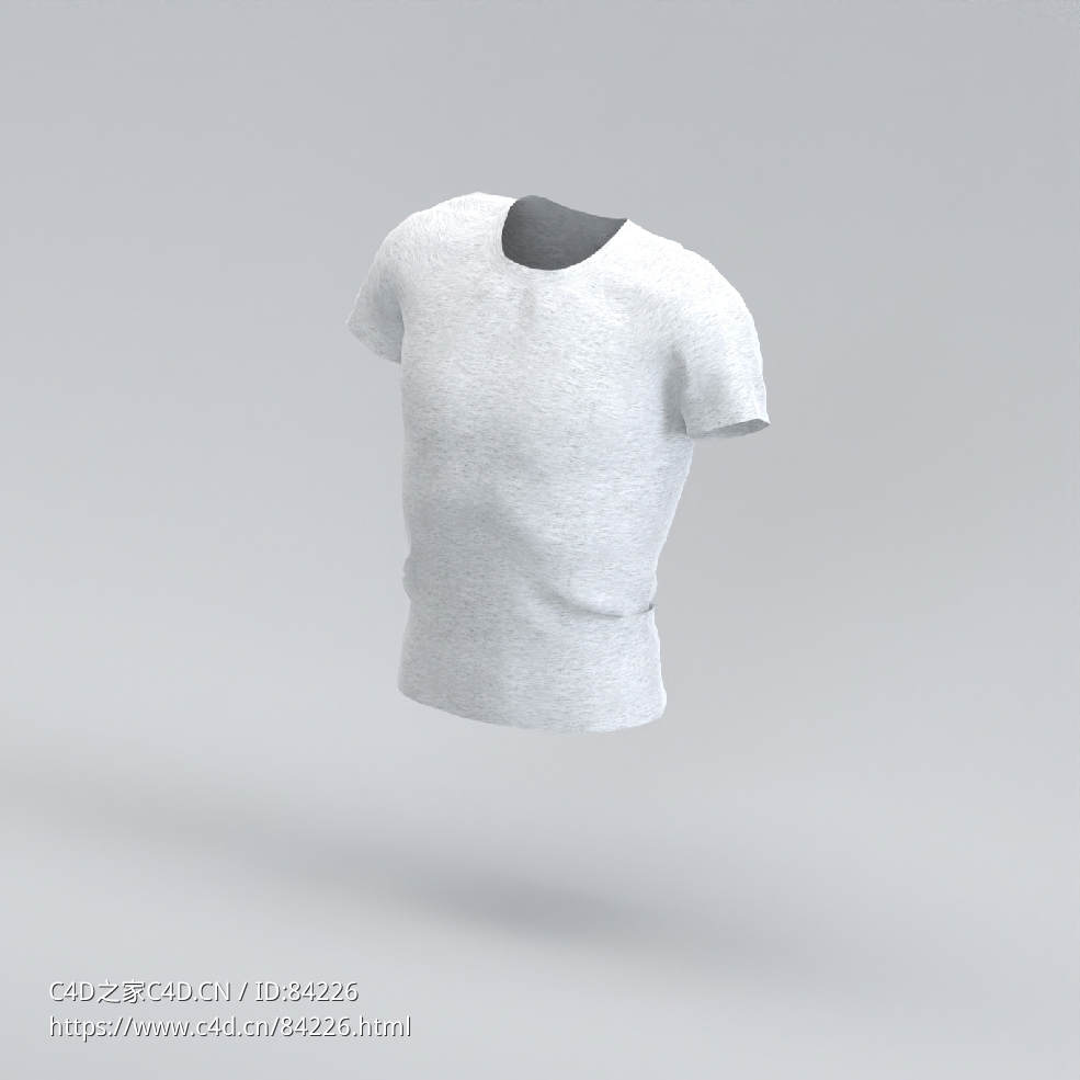 服饰模型：紧身T恤 - C4D之家 - 74.jpg