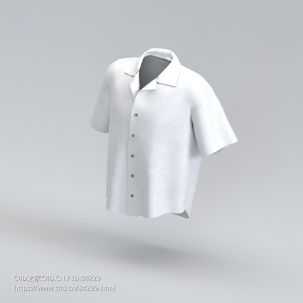 服饰模型：短袖衬衣 - C4D之家 - 77.jpg