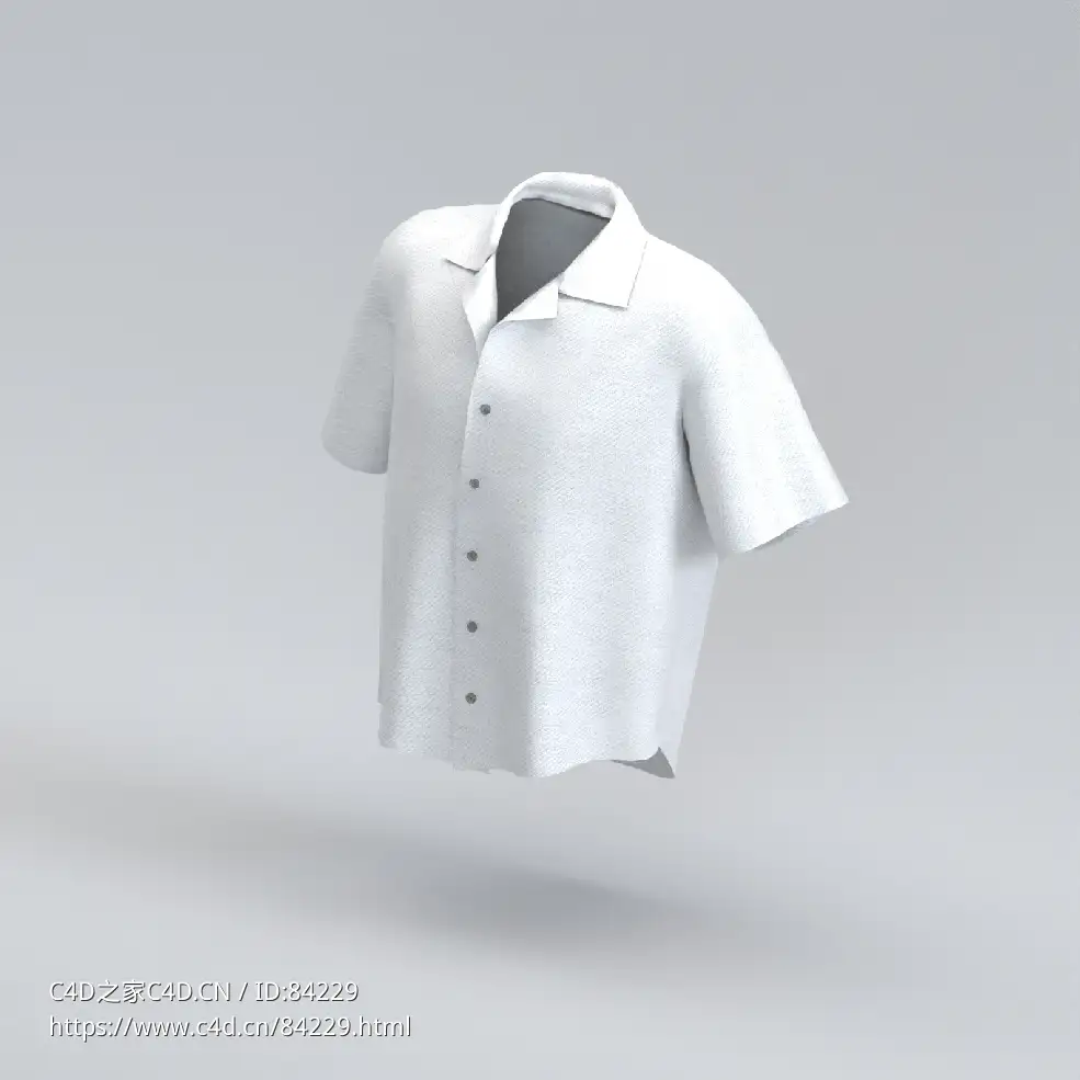 服饰模型：短袖衬衣 - C4D之家 - 77.jpg