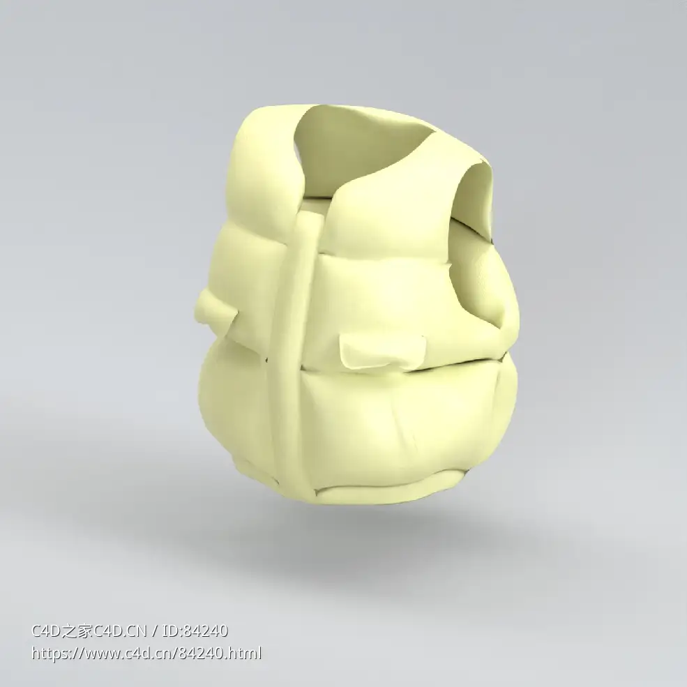 服饰模型：羽绒马甲背心