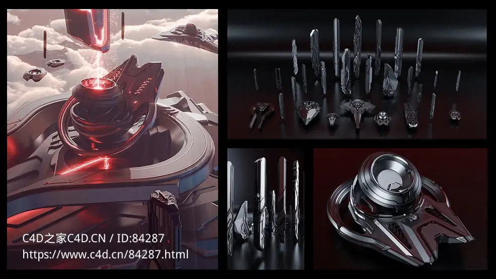 28个外星球星体科幻飞船Epic Sci-Fi – 3D Kitbash Pack