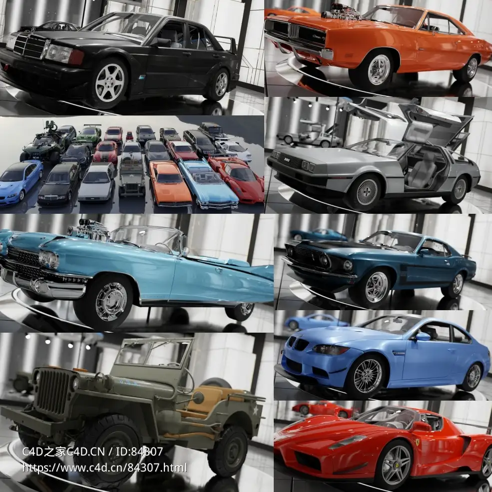 22辆汽车模型Forza Horizon 5 Blender Cars