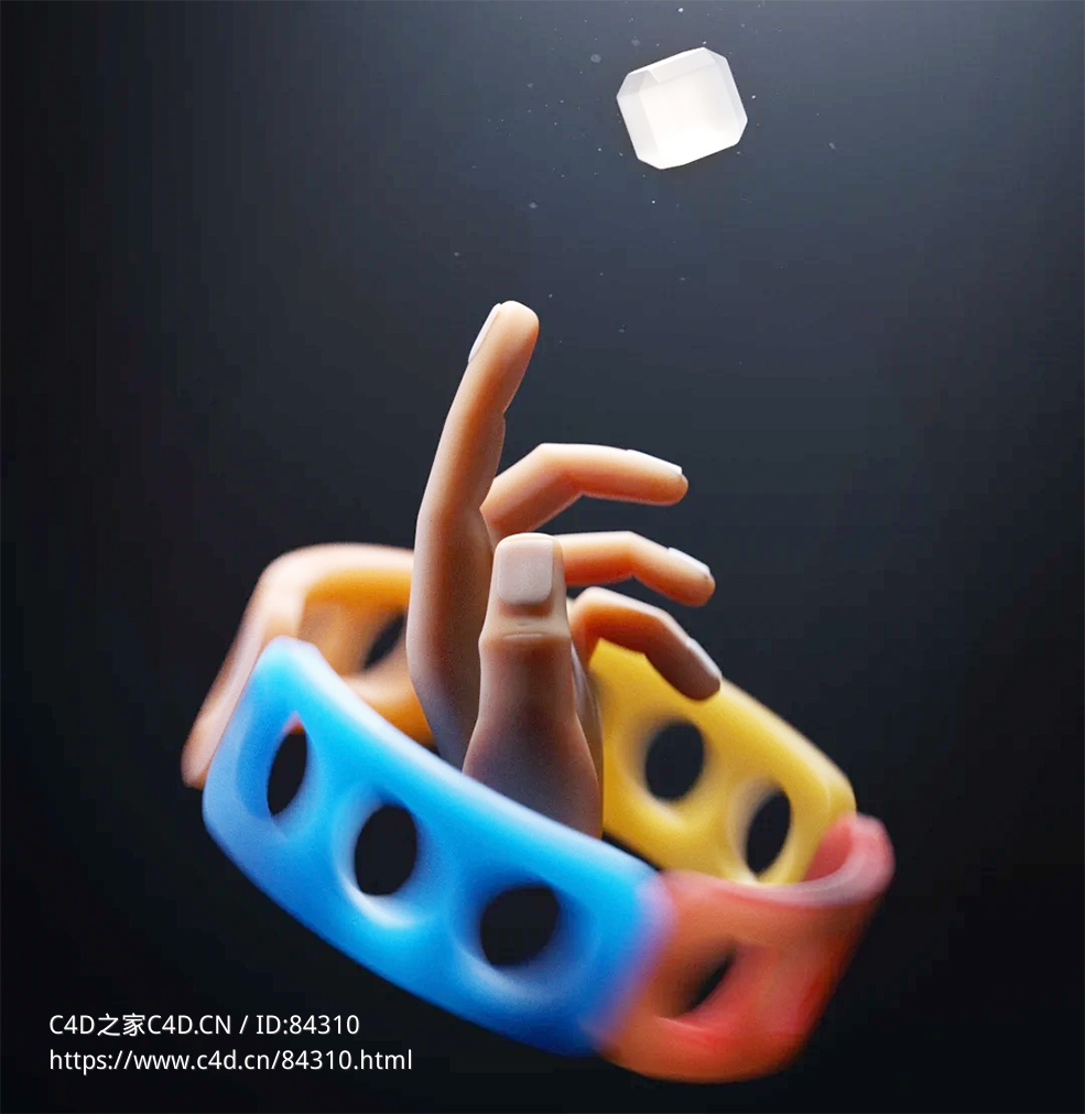 C4D建模灯光基础教程 Domestika – 3D Illustration- From Modeling to Lighting