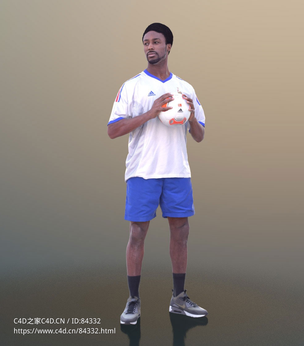 三维扫描写实人物双手握球的非洲男性运动员 - C4D之家 - 253.jpg
