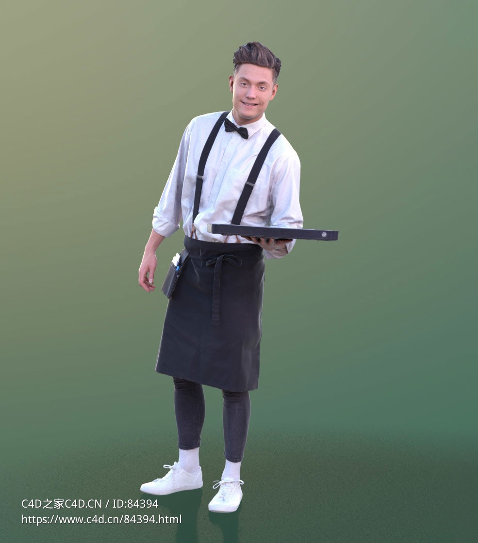 三维扫描写实人物端餐盘的国外男服务员 - C4D之家 - 315.jpg