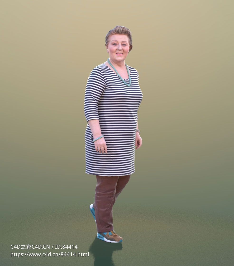 三维扫描写实人物行走的国外大妈 - C4D之家 - 335.jpg