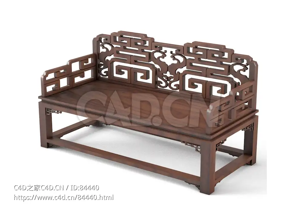 明清风格福寿纹双人扶手椅中式古典家具 - C4D之家 - 97.jpg