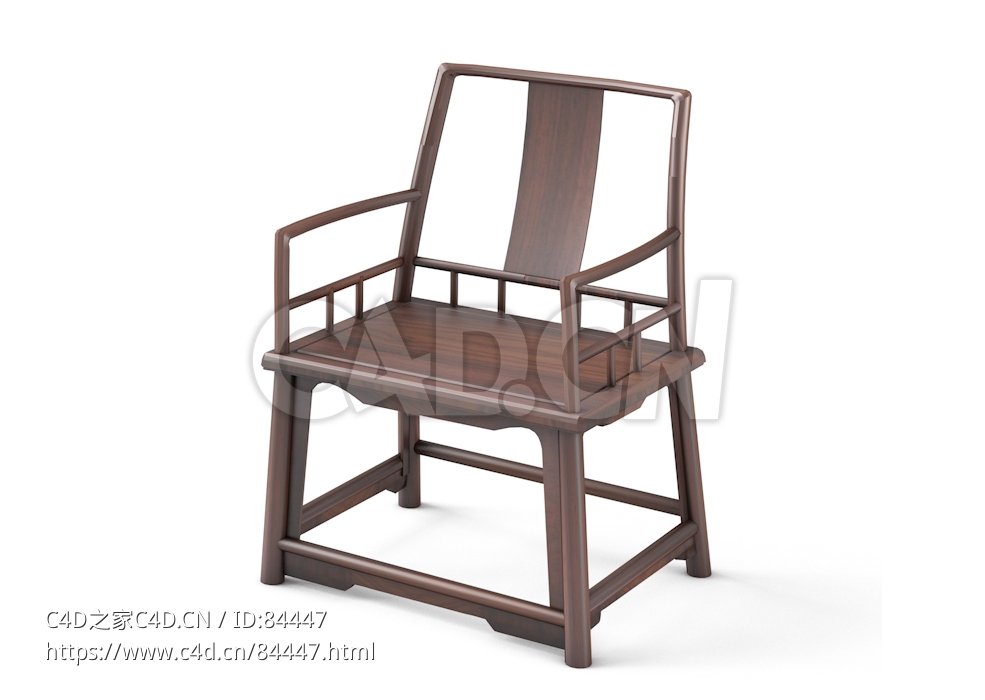 明清风格扶手椅中式古典家具 - C4D之家 - 104.jpg