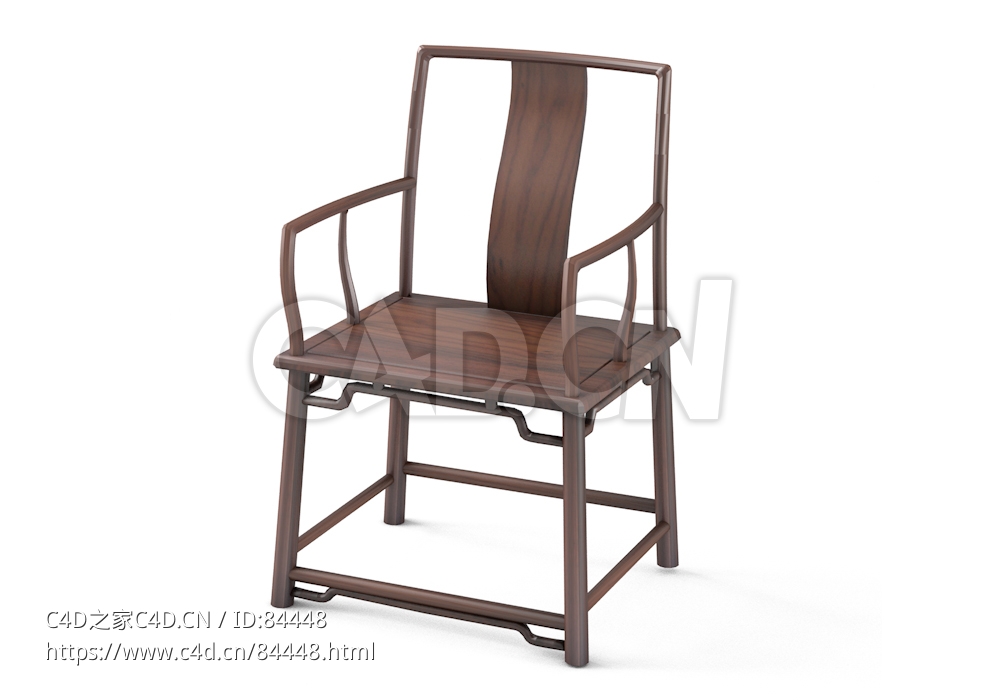 明清风格圈椅中式古典家具 - C4D之家 - 105.jpg