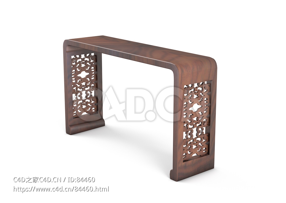 明清风格卷书案中式古典家具