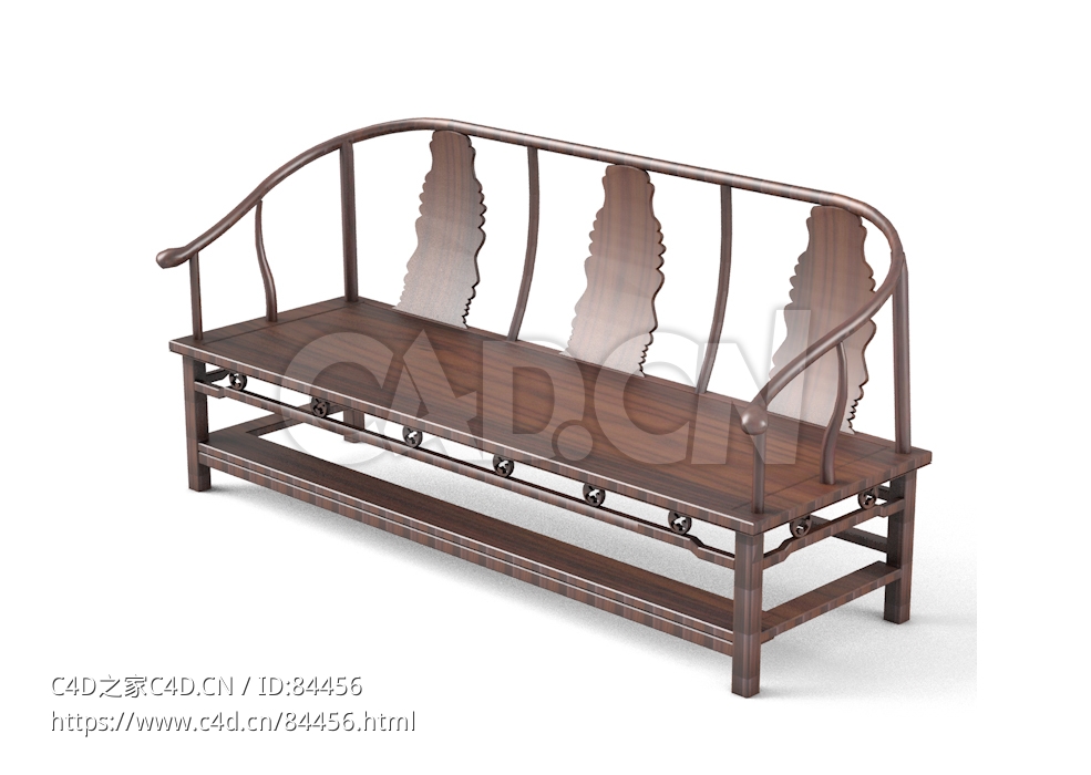 明清风格三人圈椅中式古典家具