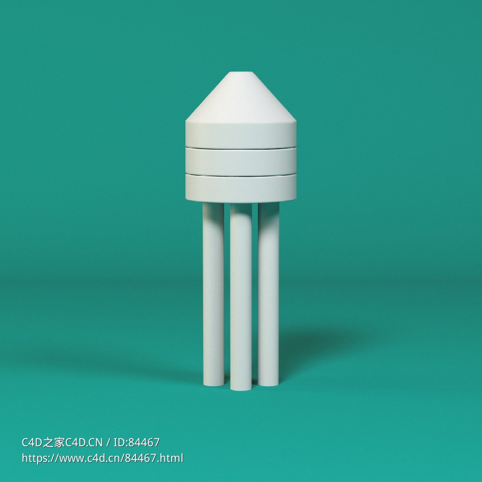 低面卡通水塔图标模型Water Tower - C4D之家 - 172.jpg