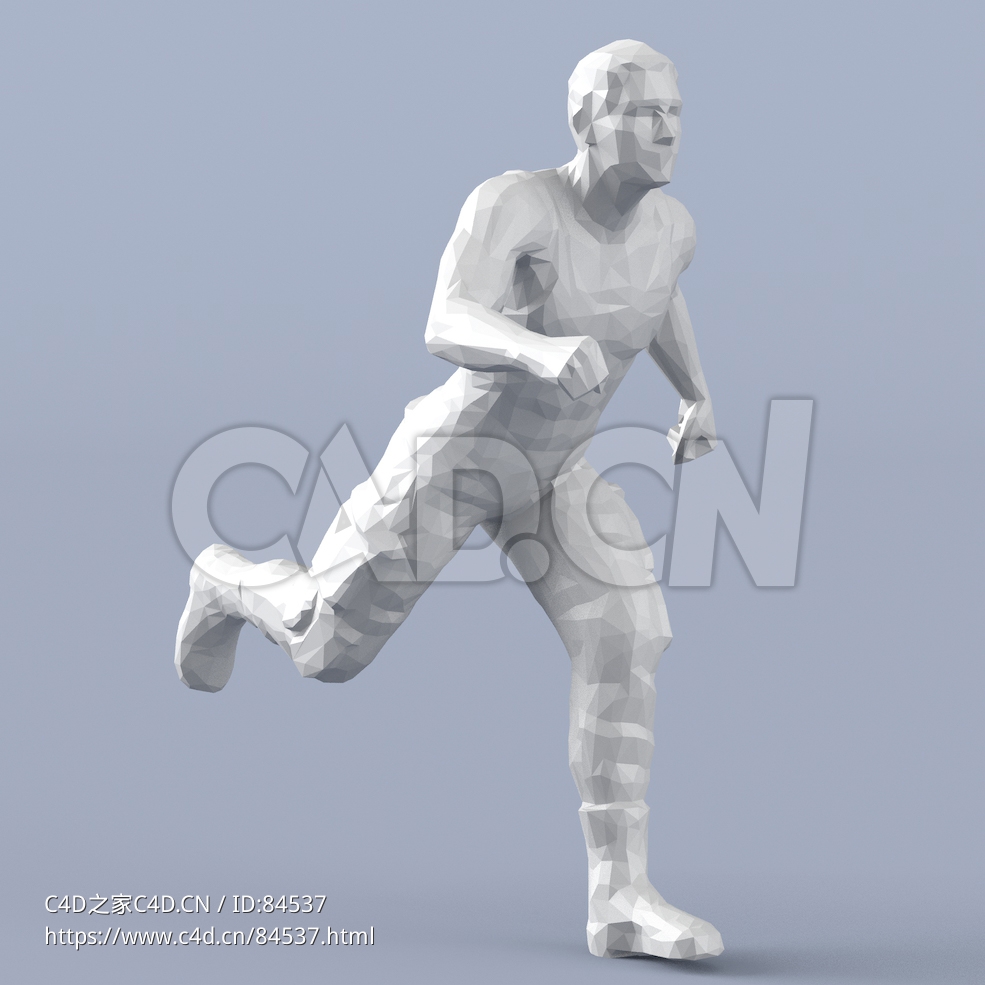 低面多边形卡通人物奔跑的男人模型 - C4D之家 - 232.jpg