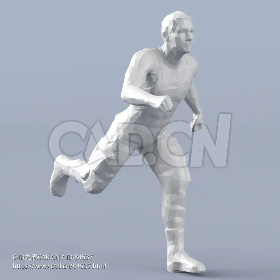 低面多边形卡通人物奔跑的男人模型 - C4D之家 - 232.jpg
