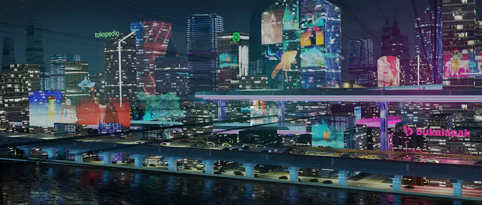 繁华的赛博朋克城市夜色场景Blender模型Futuristic City - EEVEE Blender