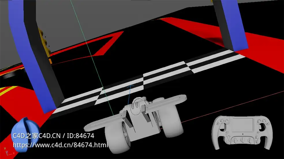 C4D遥控汽车游戏动画工程