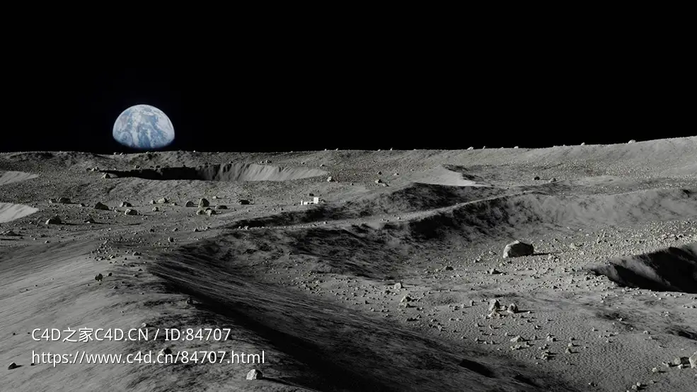 月球地表3D模型Moon - Lunar Landscape