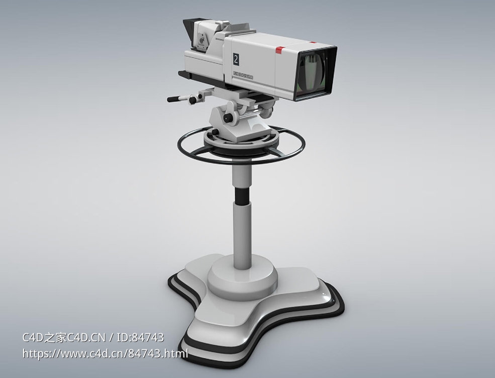 电视摄像机c4d模型下载TV Camera