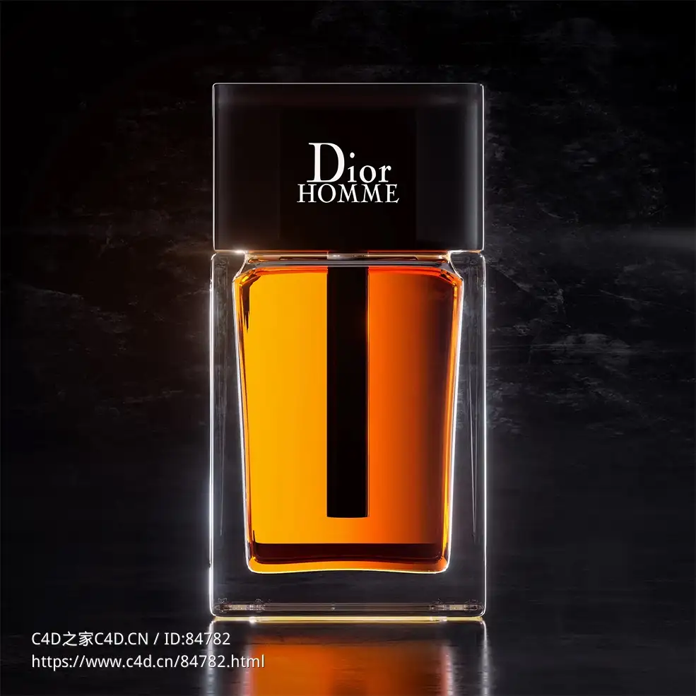 迪奥（Dior）香水瓶c4d oc渲染模型下载