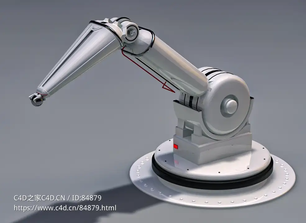 机械手臂动画c4d模型免费下载Robot Arm