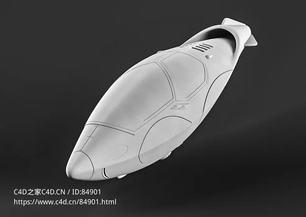 未来科技概念科幻飞行器飞船c4d模型免费下载Aircraft Spiti free 3d model