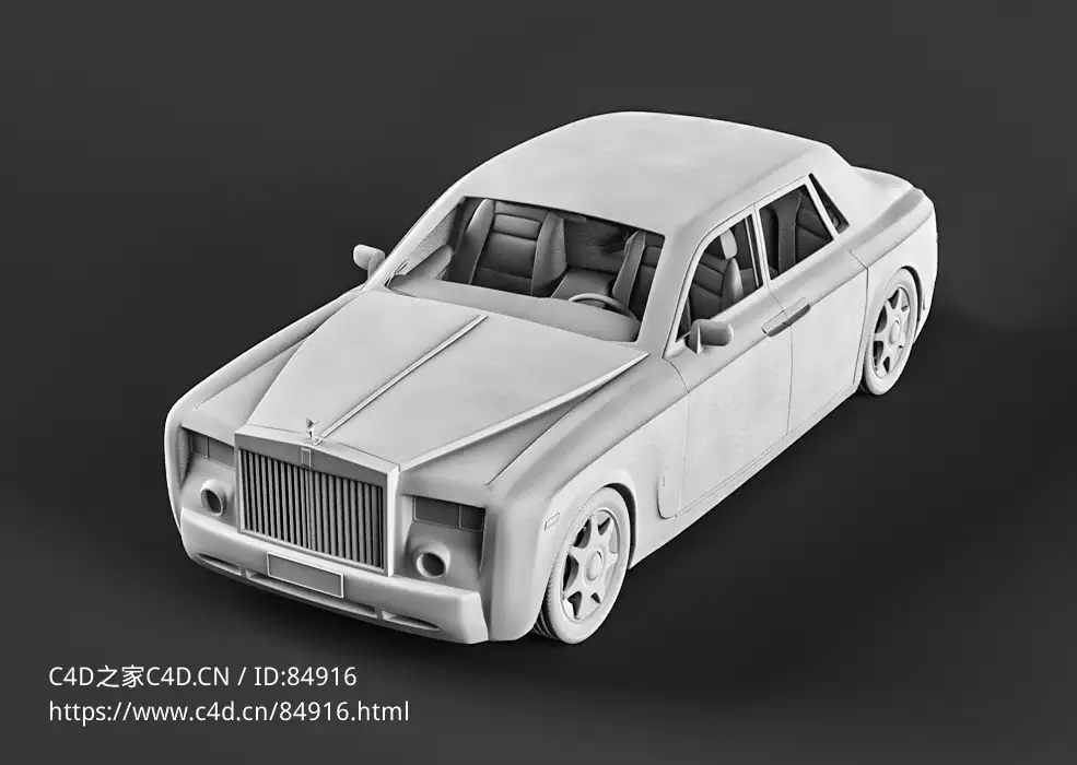 劳斯莱斯幽灵汽车c4d模型免费下载Roads Roydes Fantom - C4D之家 - RoadsRoydes_Fantom.jpg