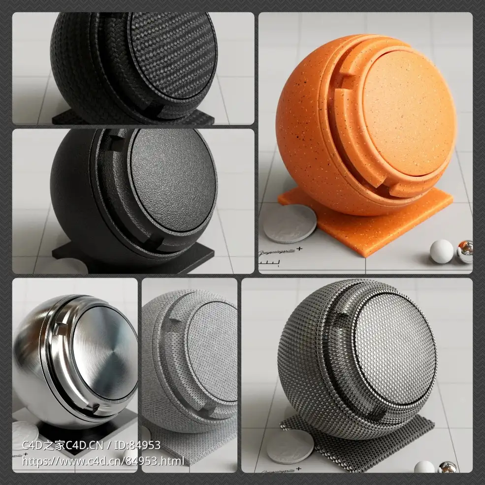 50多种GSG高品质科技产品贴图素材预设合集​GSG Material：Tech Product