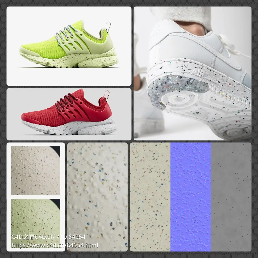 15种高品质凹凸泡沫塑料纹理贴图​GSG Material：Crater Foam - C4D之家 - photo-collage(1).jpg