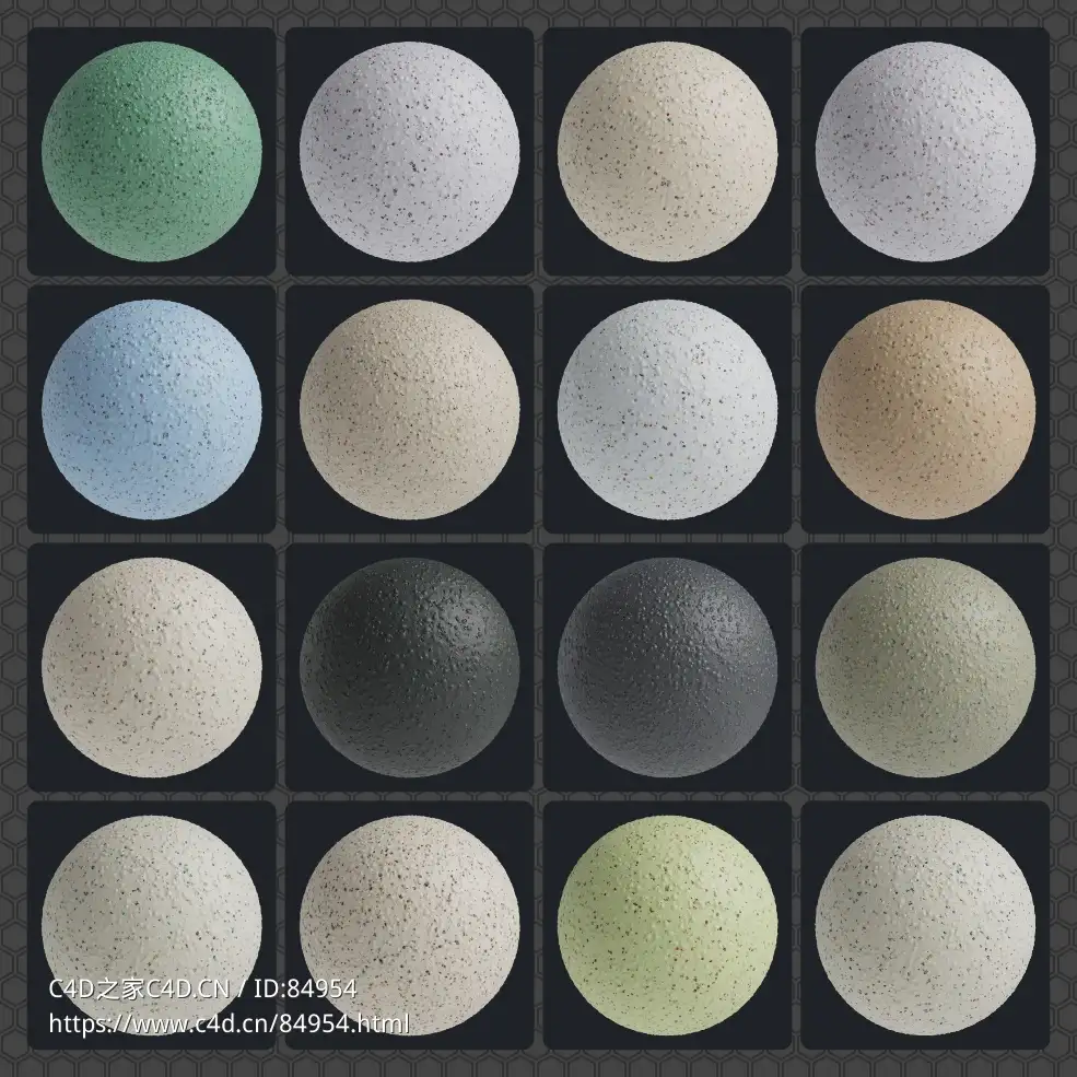 15种高品质凹凸泡沫塑料纹理贴图​GSG Material：Crater Foam