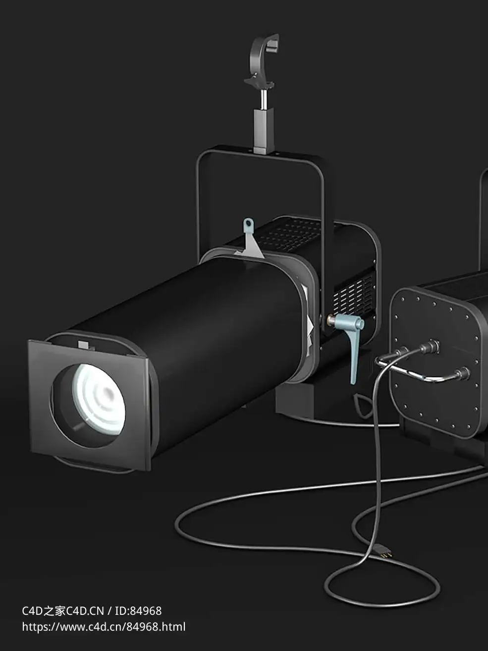 跟随聚光灯c4d模型 Follow Spotlight C4D 3D Model