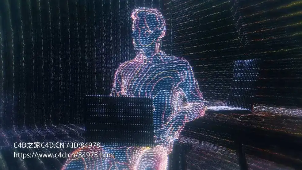 Cinema 4D全息图像生成预设中文汉化版Hologram Preset