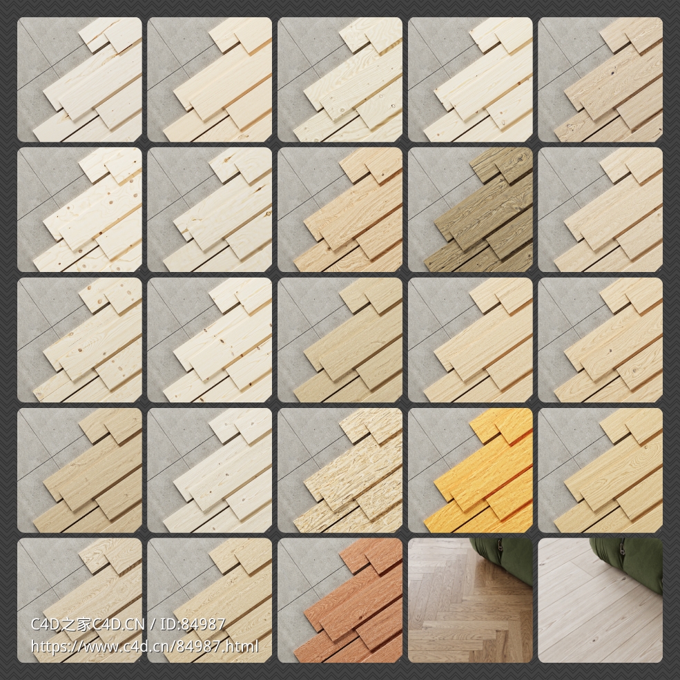 23组8K高分辨率PBR优质木纹贴图素材材质大合集Evermotion – Evertextures Vol.1 – Wood Textures