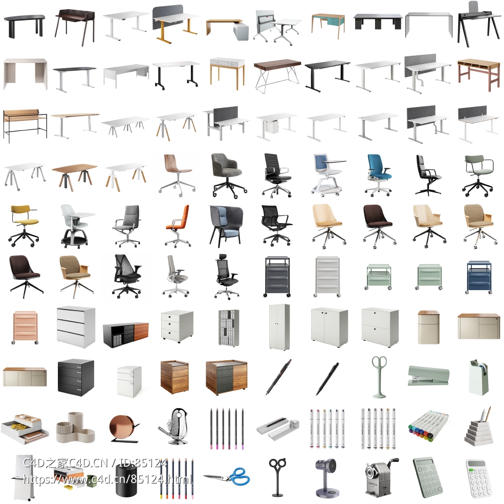 3197个高品质3D模型合集：家具家电、照明卫浴、电子装饰，一站式下载Dimensiva 2024全系列Dimensiva 2024 full collection