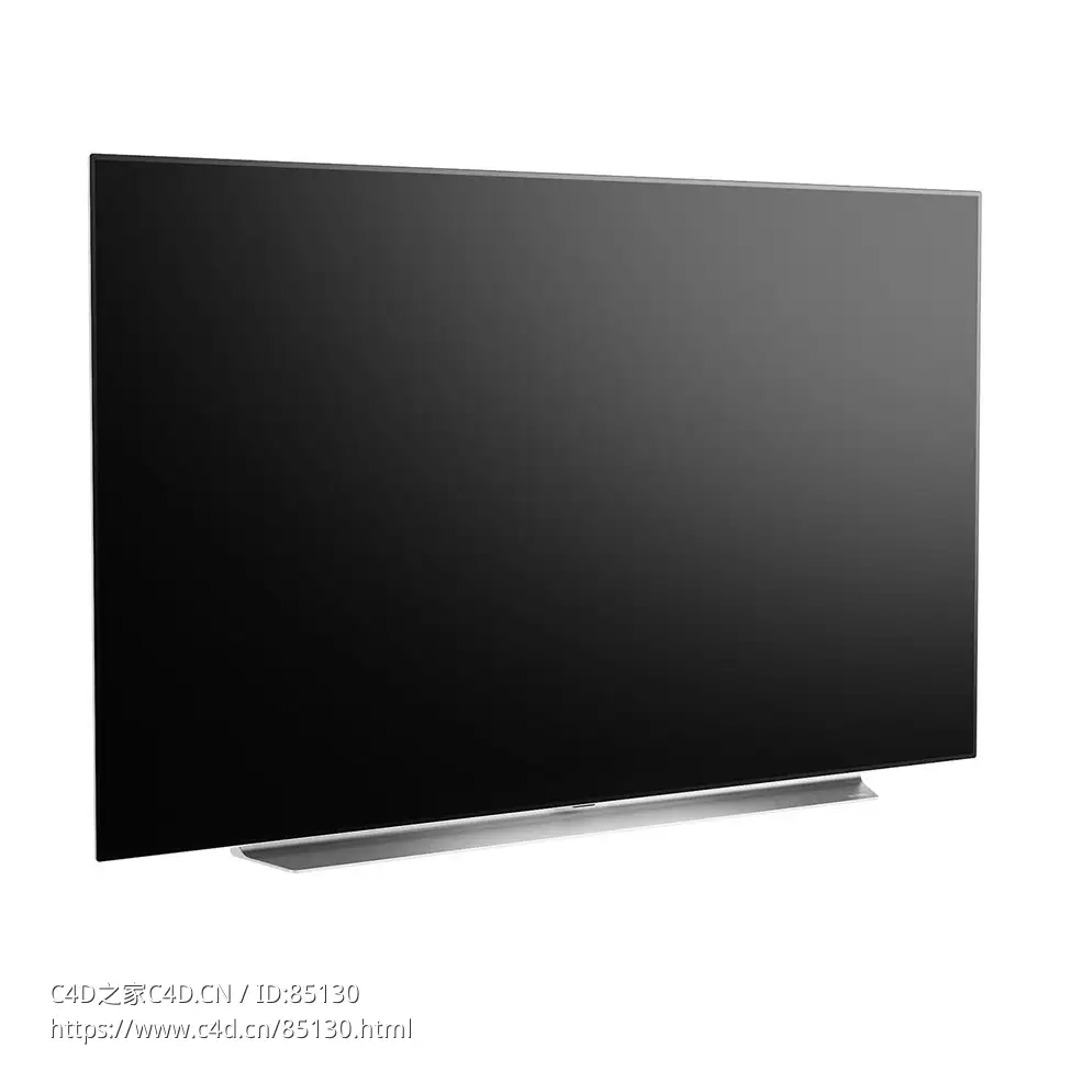 4K有机发光电视C19LA 2021高端电视（LG品牌）3D模型素材下载4K OLED TV C19LA 2021 by