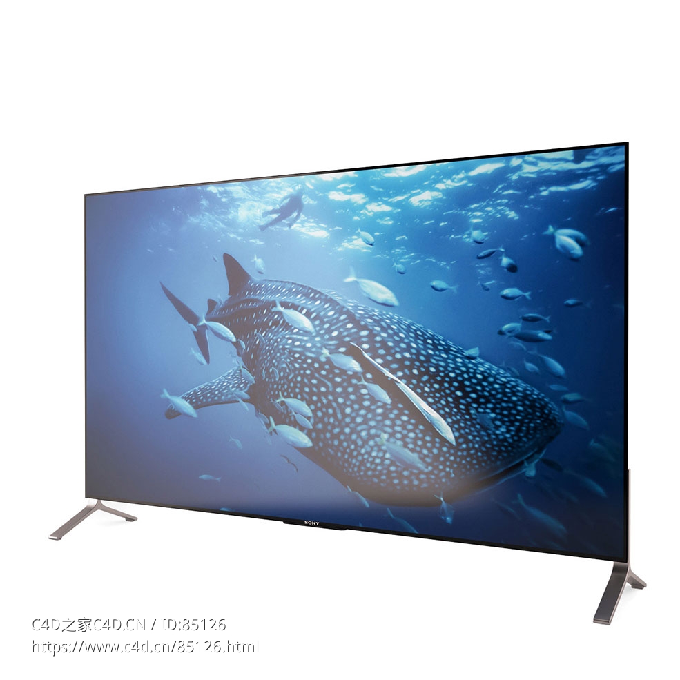 4K布拉维亚X900c电视高清智能电视（索尼品牌）3D模型素材下载4k Bravia X900c Tv by S