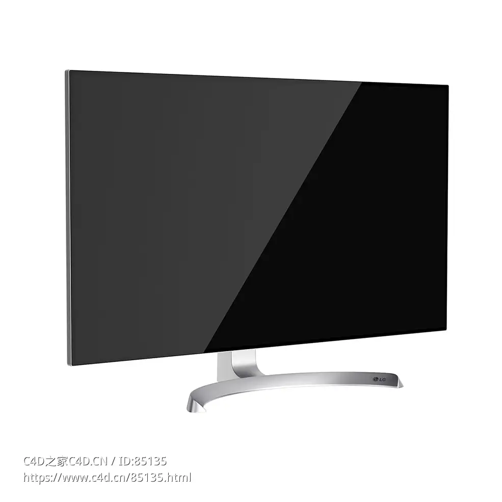 显示器电脑显示屏（LG品牌）3D模型素材下载Monitor by LG - C4D之家 - 0011.jpg