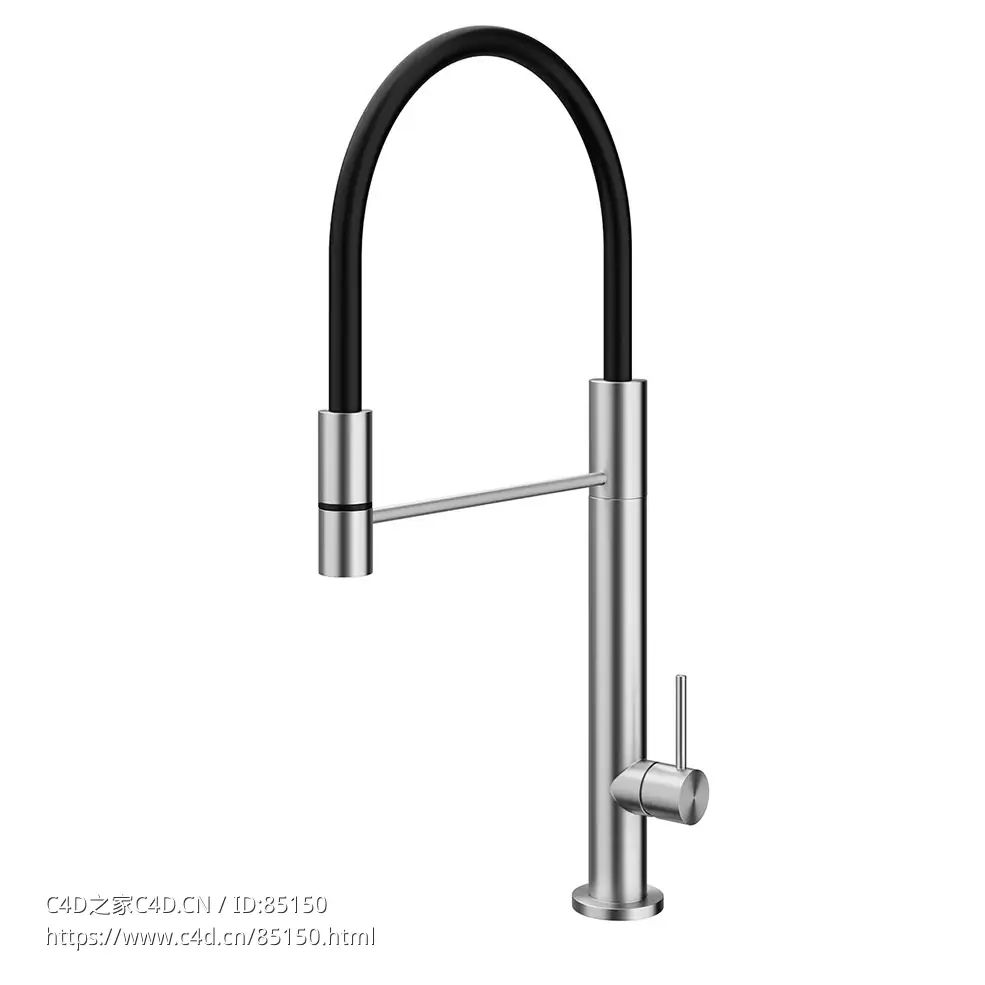 厨房混合水龙头厨房水龙头（Quadro Design品牌）3D模型素材下载Kitchen Mixer Tap by - C4D之家 - 0026.jpg