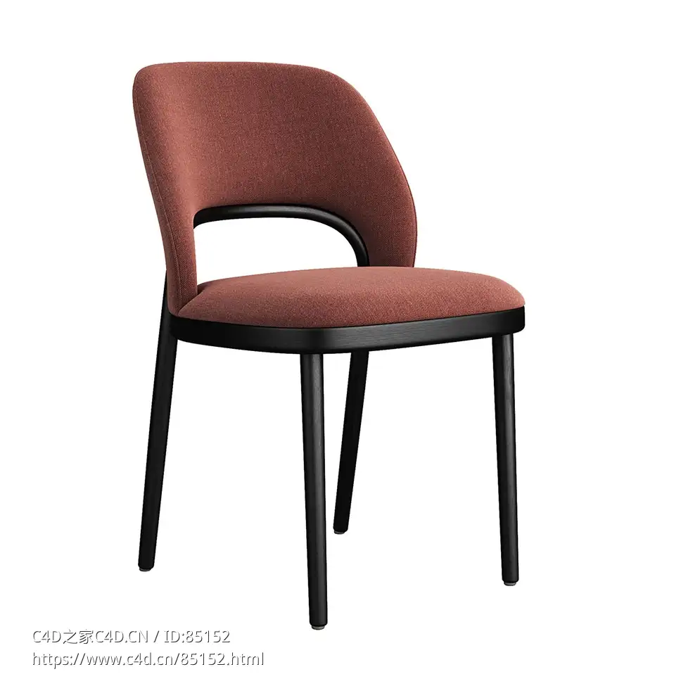 P椅子设计师座椅（Thonet品牌）3D模型素材下载P Chair by Thonet - C4D之家 - 0028.jpg