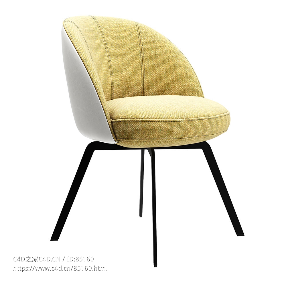 椅子家具座椅（Rolf Benz品牌）3D模型素材下载Chair by Rolf Benz