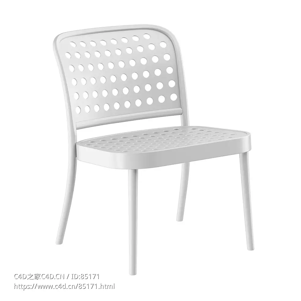 休闲椅休息座椅（Ton品牌）3D模型素材下载Lounge Chair by Ton - C4D之家 - 0047.jpg