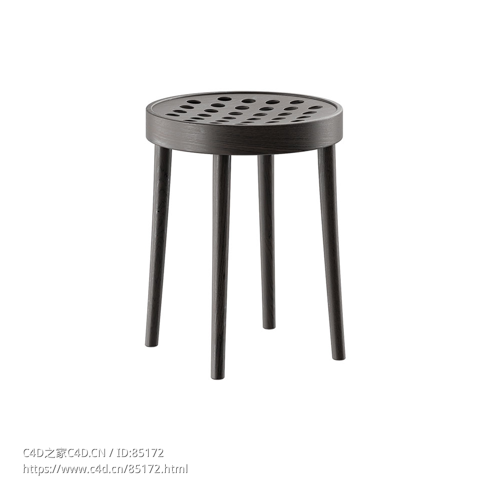 凳子坐凳（Ton品牌）3D模型素材下载Stool by Ton