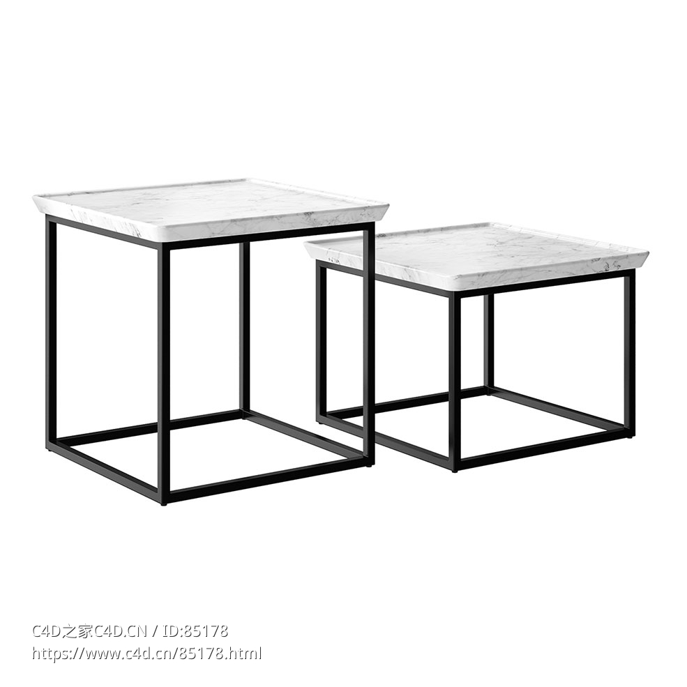 边桌小型桌子（Rolf Benz品牌）3D模型素材下载Side Table by Rolf Benz