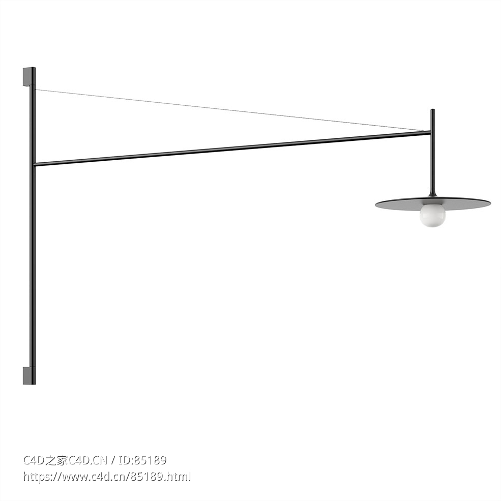 时间壁灯墙面装饰灯（Vibia品牌）3D模型素材下载Tempo Wall Lamp by Vibia