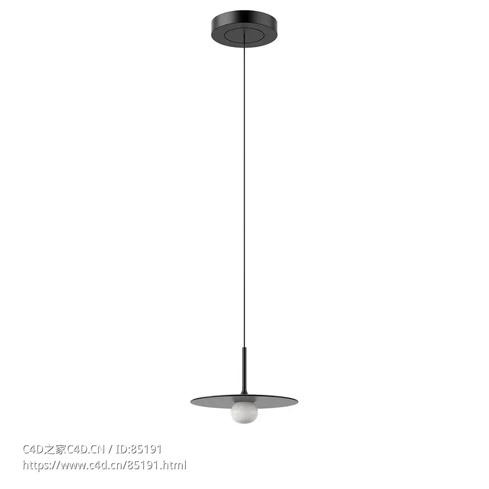 时间吊灯吊式照明（Vibia品牌）3D模型素材下载Tempo Pendant Lamp by Vibia - C4D之家 - 0067.jpg